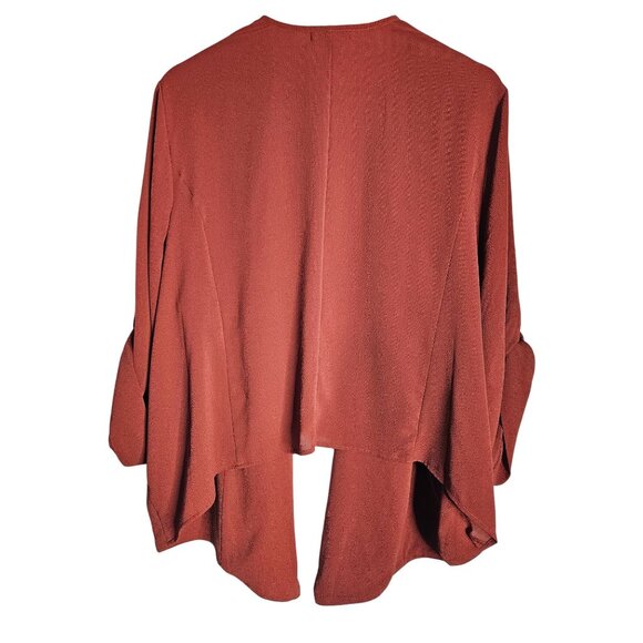 Torrid Womens Lenny Open Front Drape Roll Tab Sleeves Kimono/Cardigan Women 4X - Picture 2 of 8